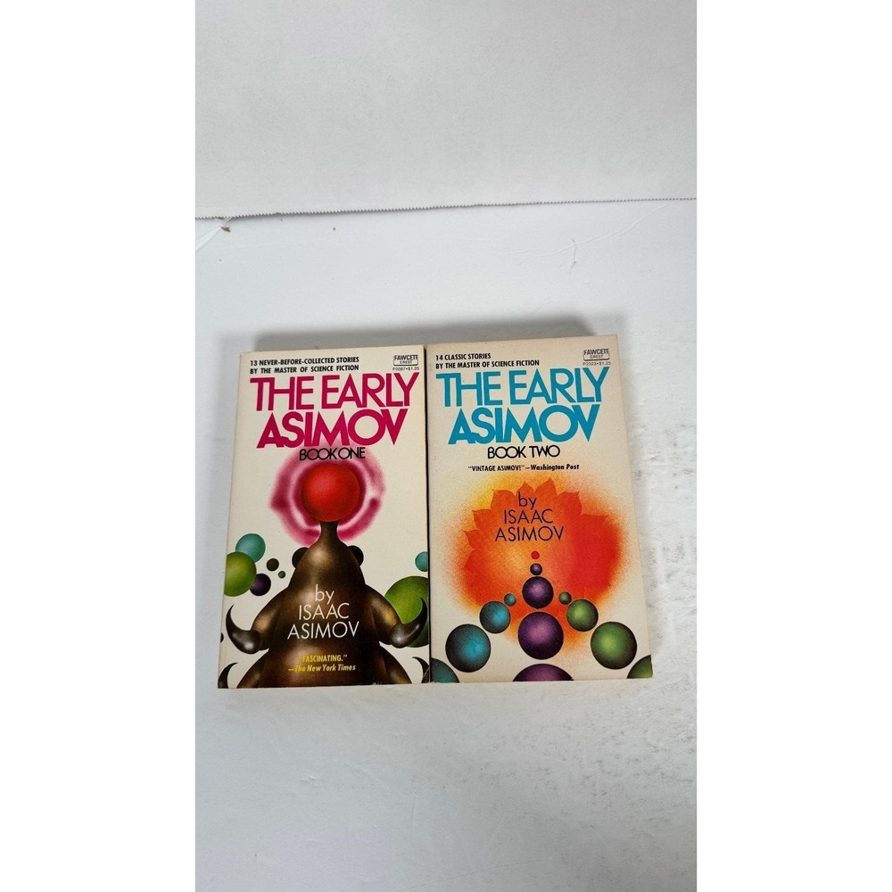 The Early Asimov Books 1 & 2 Isaac Asimov 1974 Sci-Fi Short Story PB Set
